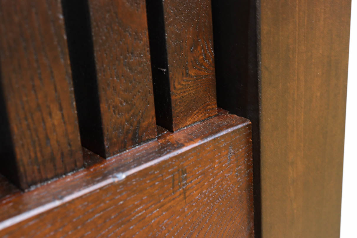 幅918ミリ　桐模様金具で雅な面持ち溢れる平格子蔵戸　G2554