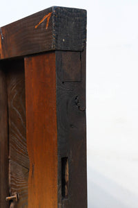 幅918ミリ　桐模様金具で雅な面持ち溢れる平格子蔵戸　G2554