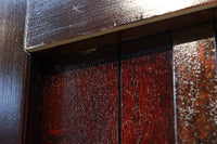 幅1148ミリ　帯鉄格子と巾着金具で貫録のある縦格子富山蔵戸　G2555