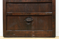 幅1148ミリ　帯鉄格子と巾着金具で貫録のある縦格子富山蔵戸　G2555