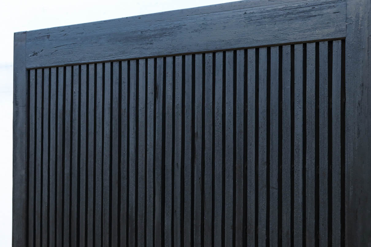 幅1253ミリ　升格子作りの腰板で時代の趣き溢れる蔵戸　G2556