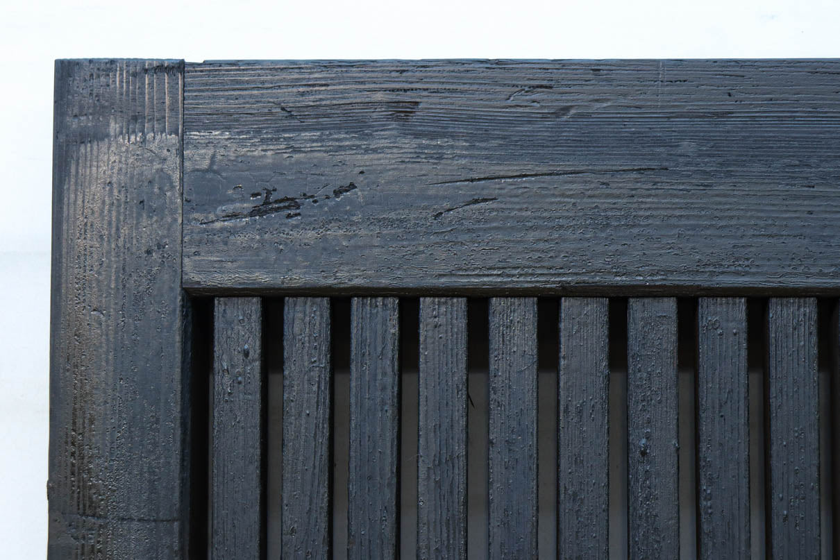 幅1253ミリ　升格子作りの腰板で時代の趣き溢れる蔵戸　G2556