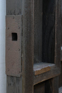 幅1253ミリ　升格子作りの腰板で時代の趣き溢れる蔵戸　G2556