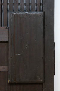 幅1253ミリ　升格子作りの腰板で時代の趣き溢れる蔵戸　G2556