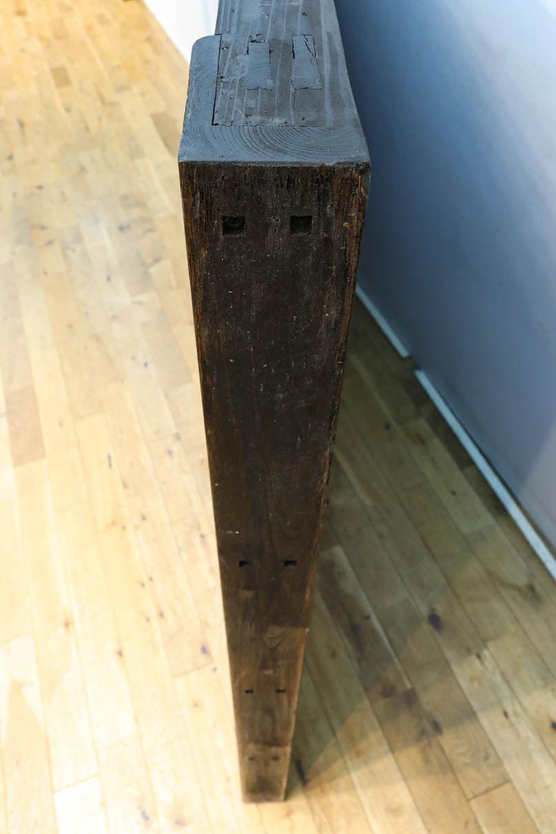 幅1253ミリ　升格子作りの腰板で時代の趣き溢れる蔵戸　G2556