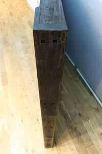 幅1253ミリ　升格子作りの腰板で時代の趣き溢れる蔵戸　G2556