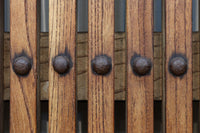 幅1118ミリ　裏表で雰囲気の変わる重厚な総欅蔵戸　G2558