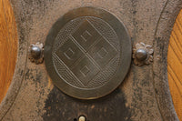 幅1212ミリ　美麗な杢目の欅一枚板でどっしりと安定感ある越後蔵戸　G2586