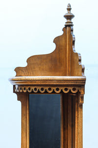 珍品!! 優美な杢目を魅せる優雅な佇まいのコーナー用飾り棚　BB3280