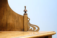 珍品!! 優美な杢目を魅せる優雅な佇まいのコーナー用飾り棚　BB3280