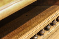 珍品!! 優美な杢目を魅せる優雅な佇まいのコーナー用飾り棚　BB3280