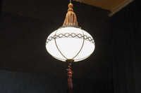 美しい七宝すかし模様が気品ある雪洞型電笠(房付き)　DC8534