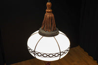 美しい七宝すかし模様が気品ある雪洞型電笠(房付き)　DC8534