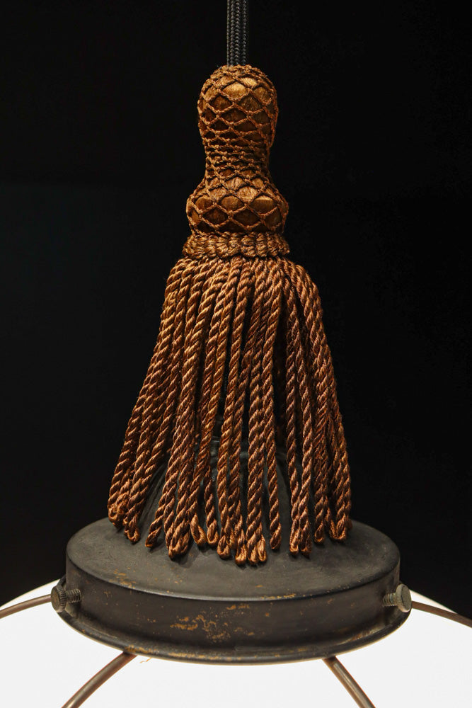 美しい七宝すかし模様が気品ある雪洞型電笠(房付き)　DC8534