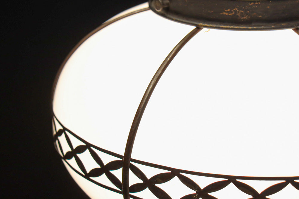 美しい七宝すかし模様が気品ある雪洞型電笠(房付き)　DC8534