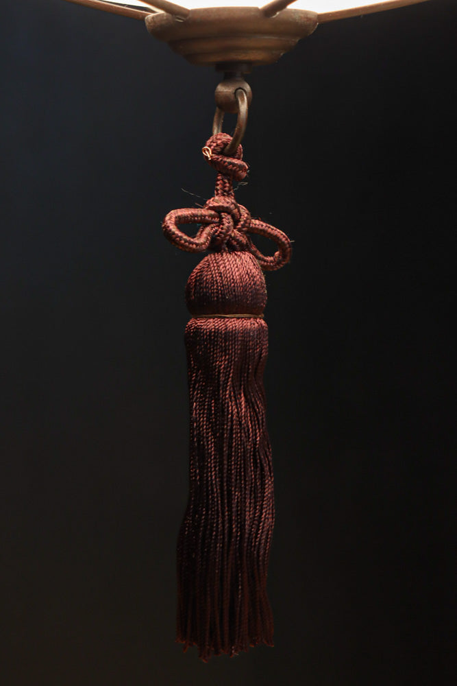 美しい七宝すかし模様が気品ある雪洞型電笠(房付き)　DC8534