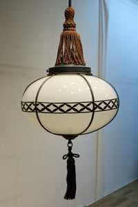 美しい七宝すかし模様が気品ある雪洞型電笠(房付き)　DC8534