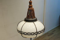 美しい七宝すかし模様が気品ある雪洞型電笠(房付き)　DC8534