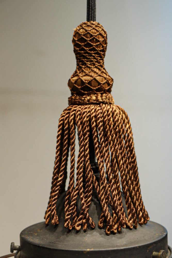 美しい七宝すかし模様が気品ある雪洞型電笠(房付き)　DC8534