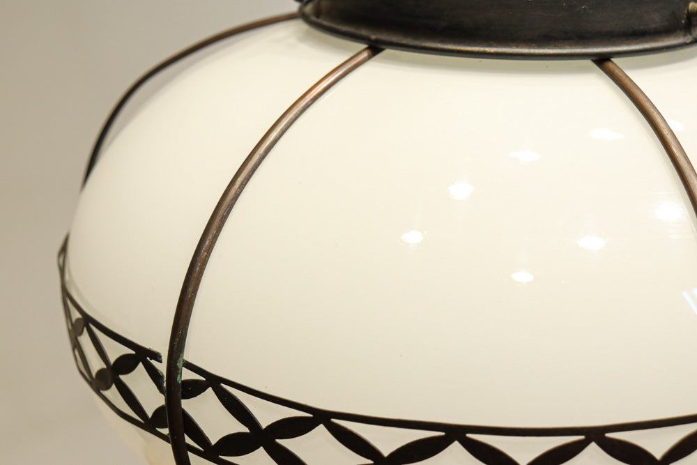 美しい七宝すかし模様が気品ある雪洞型電笠(房付き)　DC8534