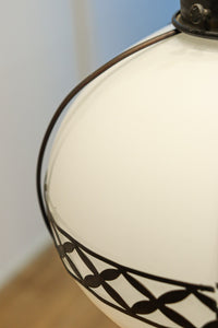 美しい七宝すかし模様が気品ある雪洞型電笠(房付き)　DC8534