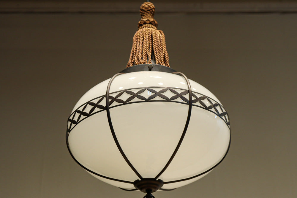 美しい七宝すかし模様が気品ある雪洞型電笠(房付き)　DC8534