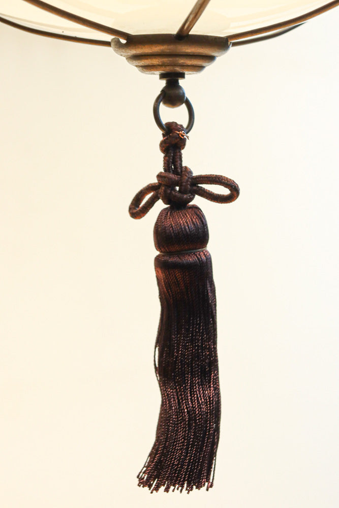 美しい七宝すかし模様が気品ある雪洞型電笠(房付き)　DC8534