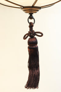 美しい七宝すかし模様が気品ある雪洞型電笠(房付き)　DC8534