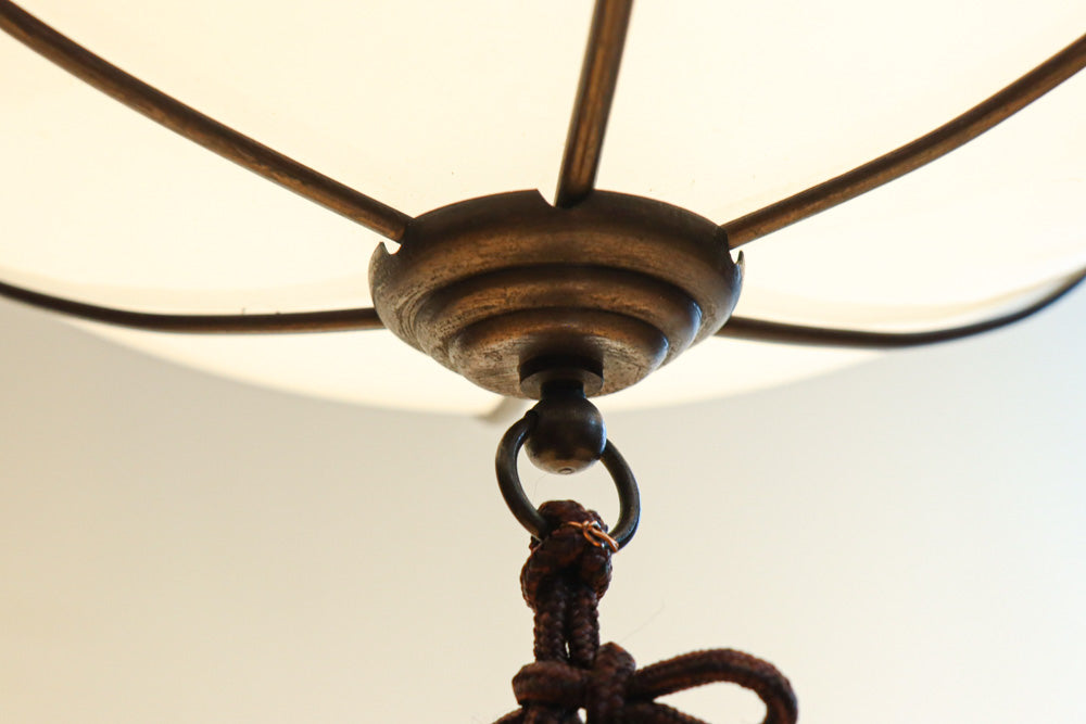 美しい七宝すかし模様が気品ある雪洞型電笠(房付き)　DC8534