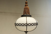 美しい七宝すかし模様が気品ある雪洞型電笠(房付き)　DC8534