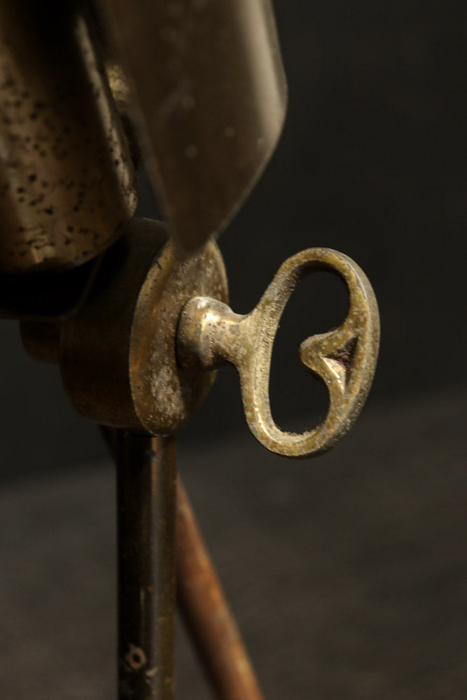 渋みある黄金色が時代感を漂わすデスクライト　DC8194