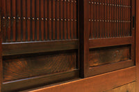 艶やかな欅杢目も素晴らしい重厚感溢れる近江水屋箪笥　BB2403