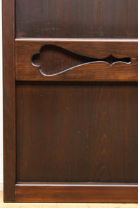 幅720ミリ　平格子で時代の趣きある変わりデザイン格子戸　F8582　在庫4枚