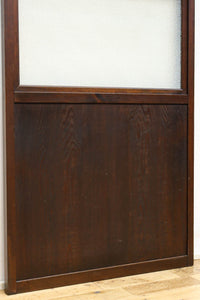 幅720ミリ　平格子で時代の趣きある変わりデザイン格子戸　F8582　在庫4枚