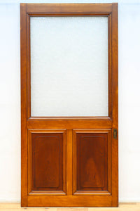 幅878ミリ　大判ガラスで明るく重厚な佇まいのガラス戸　F8587　在庫2枚