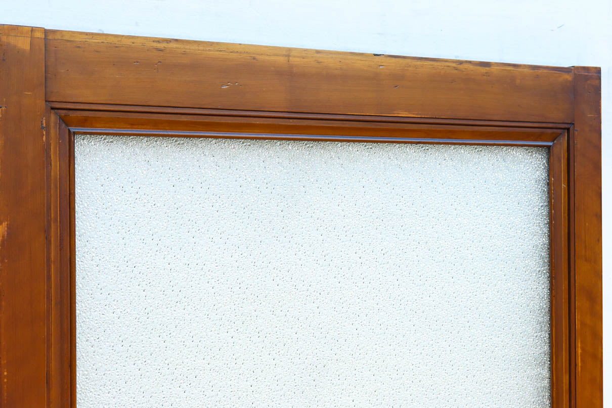 幅878ミリ　大判ガラスで明るく重厚な佇まいのガラス戸　F8587　在庫2枚