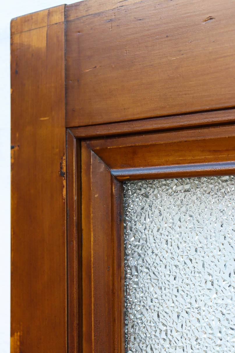 幅878ミリ　大判ガラスで明るく重厚な佇まいのガラス戸　F8587　在庫2枚