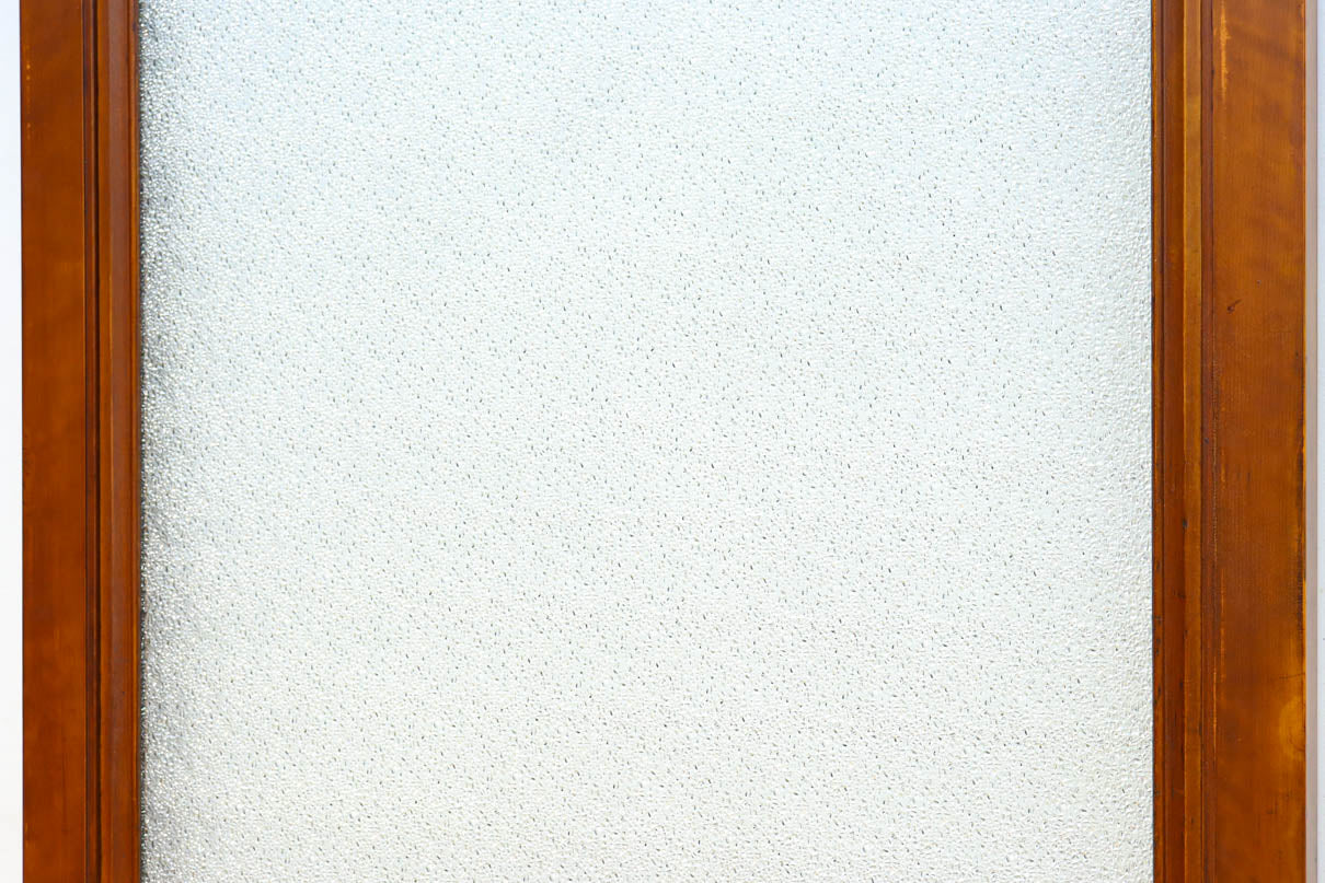 幅878ミリ　大判ガラスで明るく重厚な佇まいのガラス戸　F8587　在庫2枚