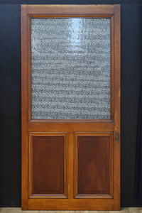 幅878ミリ　大判ガラスで明るく重厚な佇まいのガラス戸　F8587　在庫2枚