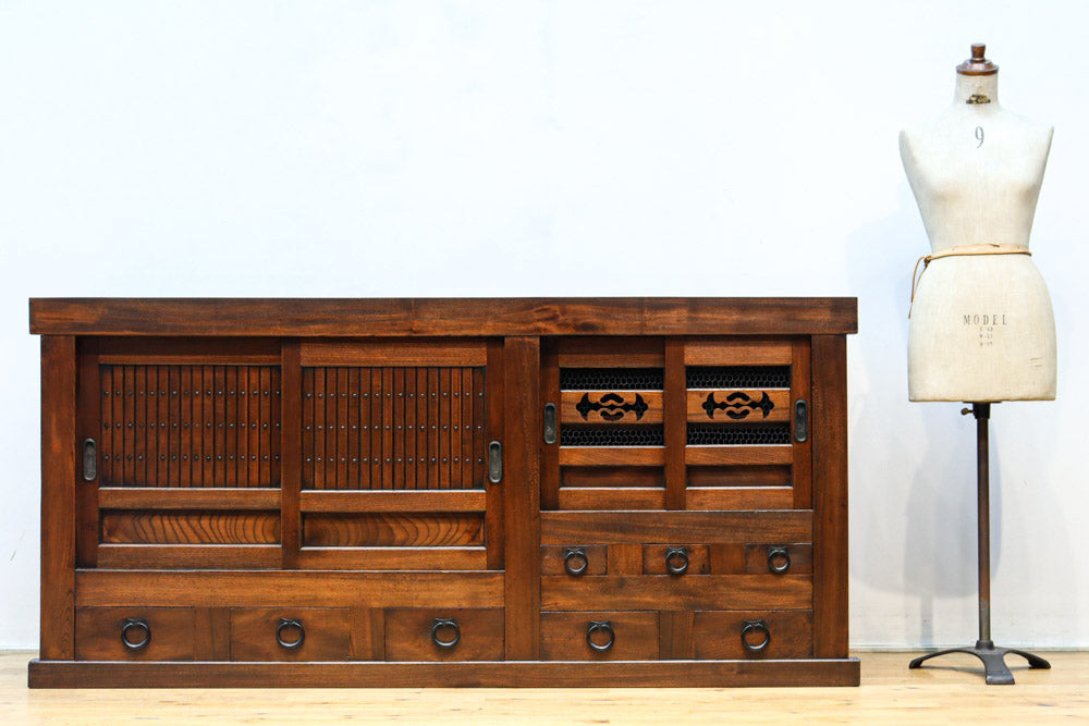 貴重 】欅 両面＆階段 両面箪笥 貴重 】欅 両面＆階段 両面箪笥