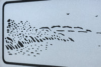 幅927ミリ　帯びガラスが風情ある上質な木地色をした大阪格子戸　F8516　在庫4枚