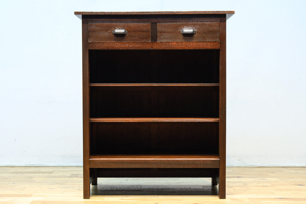 稀少サイズ！！ディスプレイが映えるレトロモダンな高脚ガラスケース　BB3151