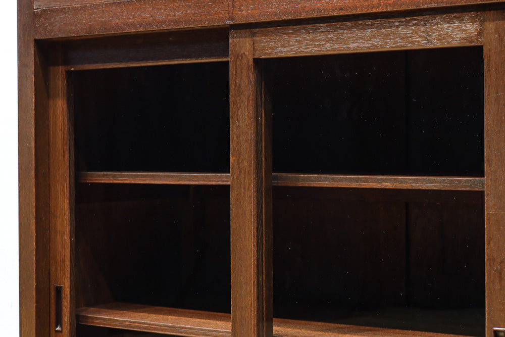 稀少サイズ！！ディスプレイが映えるレトロモダンな高脚ガラスケース　BB3151