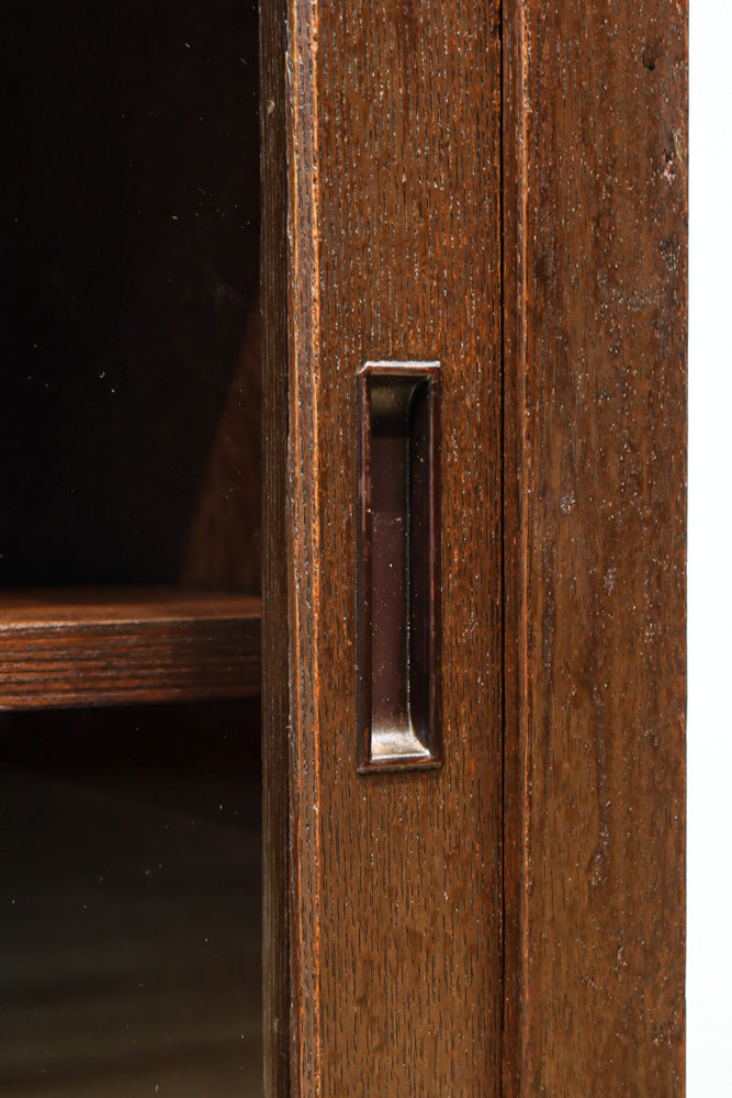 稀少サイズ！！ディスプレイが映えるレトロモダンな高脚ガラスケース　BB3151