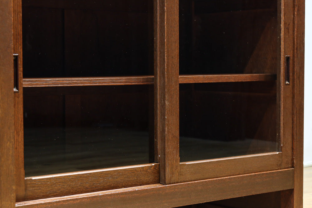 稀少サイズ！！ディスプレイが映えるレトロモダンな高脚ガラスケース　BB3151