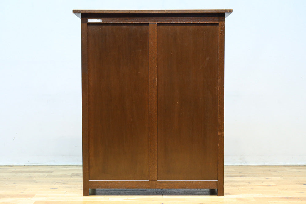 稀少サイズ！！ディスプレイが映えるレトロモダンな高脚ガラスケース　BB3151