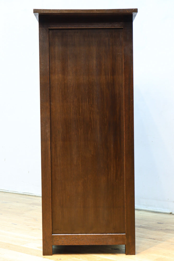 稀少サイズ！！ディスプレイが映えるレトロモダンな高脚ガラスケース　BB3151