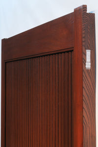 幅1217ミリ　分厚い框で構えた貫禄溢れる幅広の格子蔵戸　G2299-YA