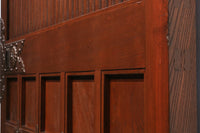 幅1217ミリ　分厚い框で構えた貫禄溢れる幅広の格子蔵戸　G2299-YA