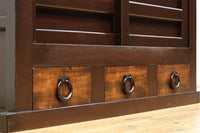 稀少サイズ!! カウンターに!! 小振りサイズの格調漂う近江水屋箪笥　BB3102